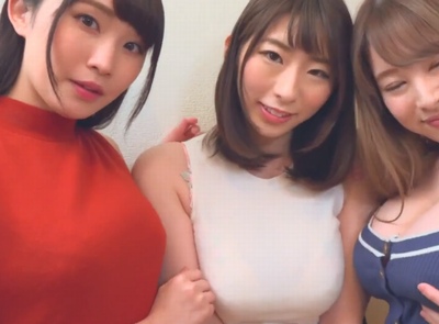 「私の部屋であとでこっそりしよ…♡」爆乳痴女たちとSEX三昧な日々！美女3人にこぞってチンポ求められる快感