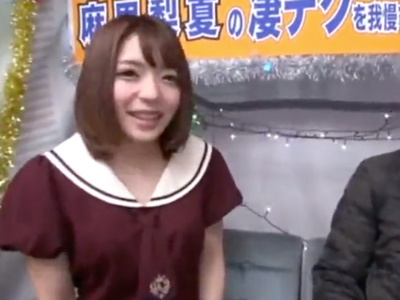 「早くイってよぉ…」麻里梨夏が素人チンポを奉仕→イカせられず生中出し展開