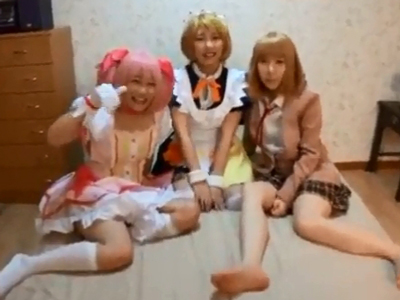 コスプレ美少女3人組とハーレムオフパコ頂きましたｗ