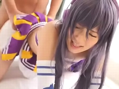 「またイっちゃう！」チアコスの美少女がデカマラに股がり絶頂昇天！