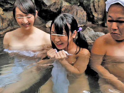 「近寄らないでください！」混浴で娘を守ろうとする母→親子丼レイプ