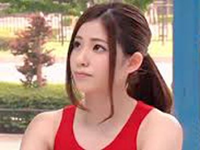 スポーツ大好き巨乳女子大生がMM号でストレッチSEX