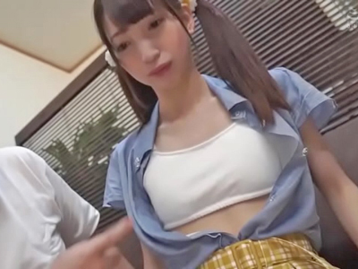 「あったかかったよ♥」パイパン女子校生に中出し